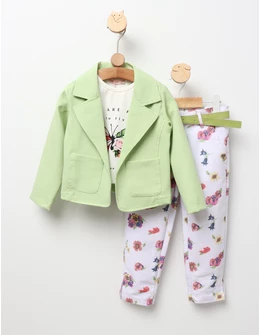 Costumas cu sacou Free To Fly cu verde