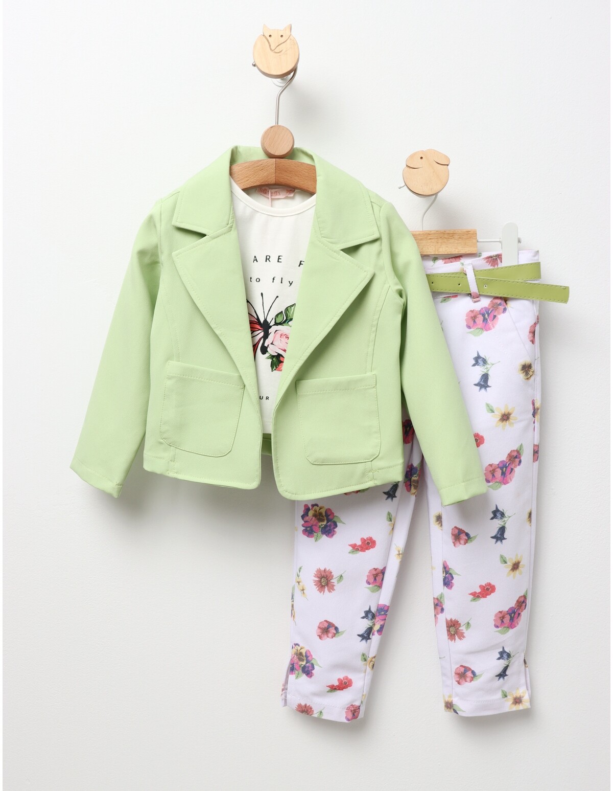 Costumas cu sacou Free To Fly cu verde