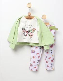 Costumas cu sacou Free To Fly cu verde