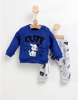 Costumas Cute Dog model cu albastru