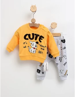 Costumas Cute Dog model cu galben