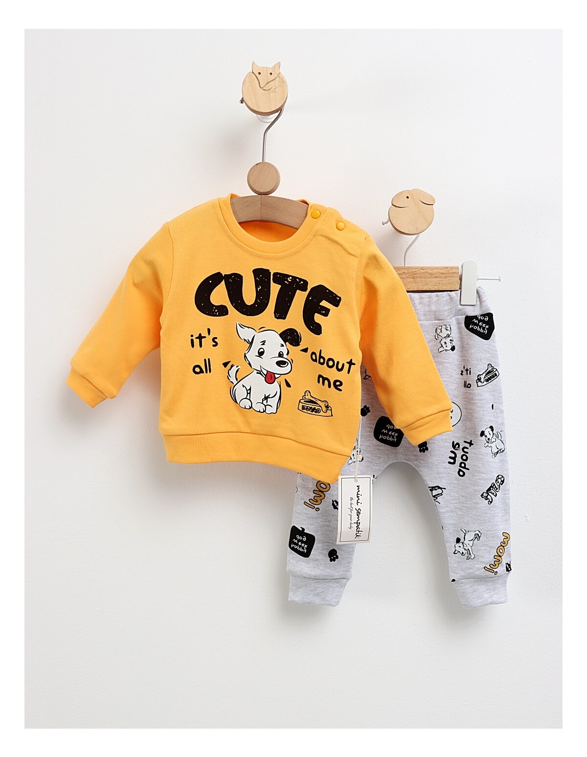 Costumas Cute Dog model cu galben