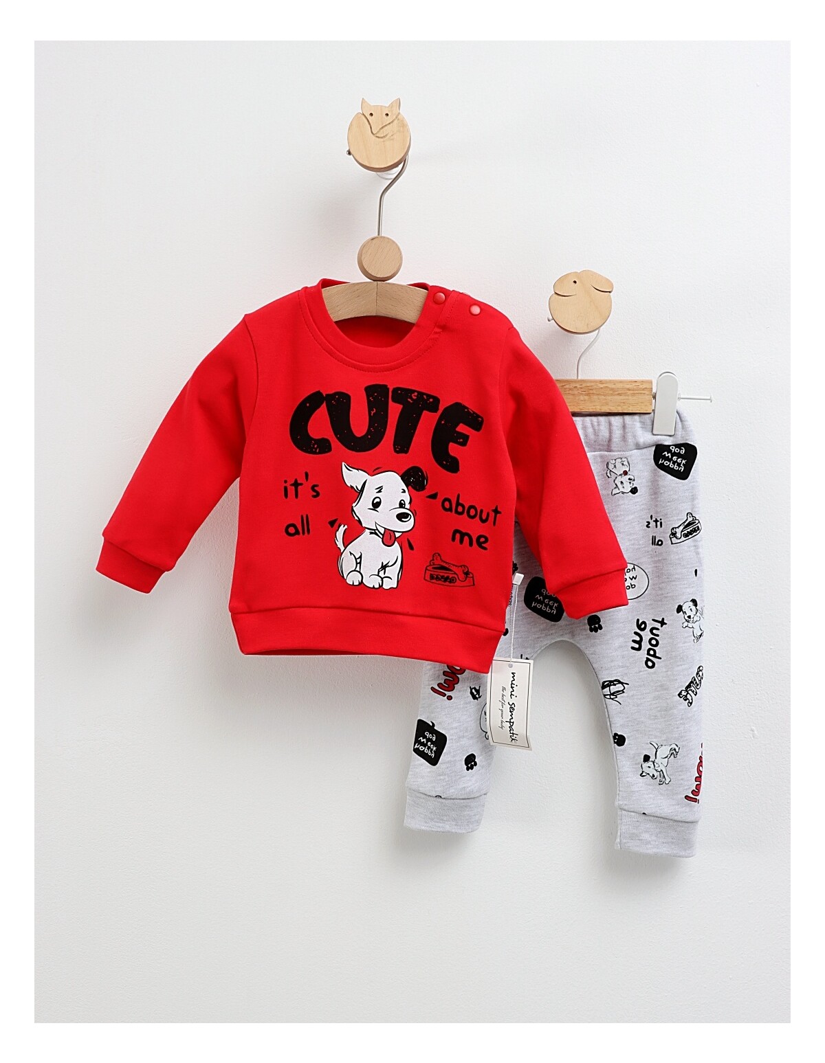 Costumas Cute Dog model cu rosu