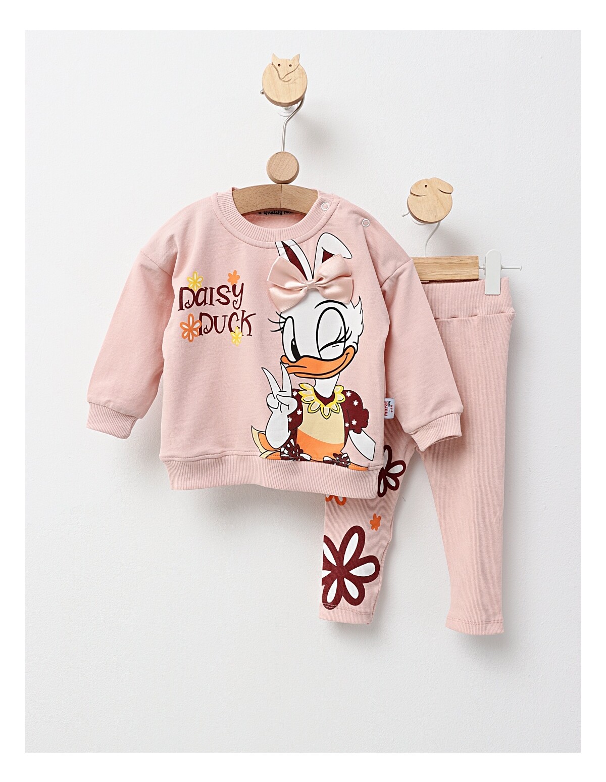 Costumas Daisy Duck, model roz-prafuit