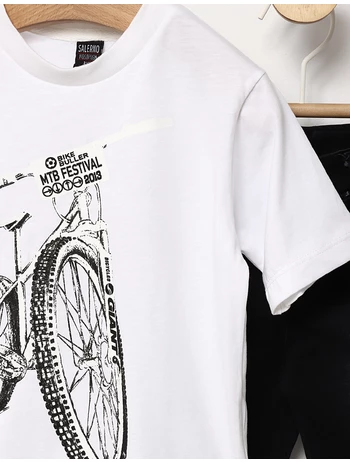 Costumas de vara Bike Rider cu alb picture - 2