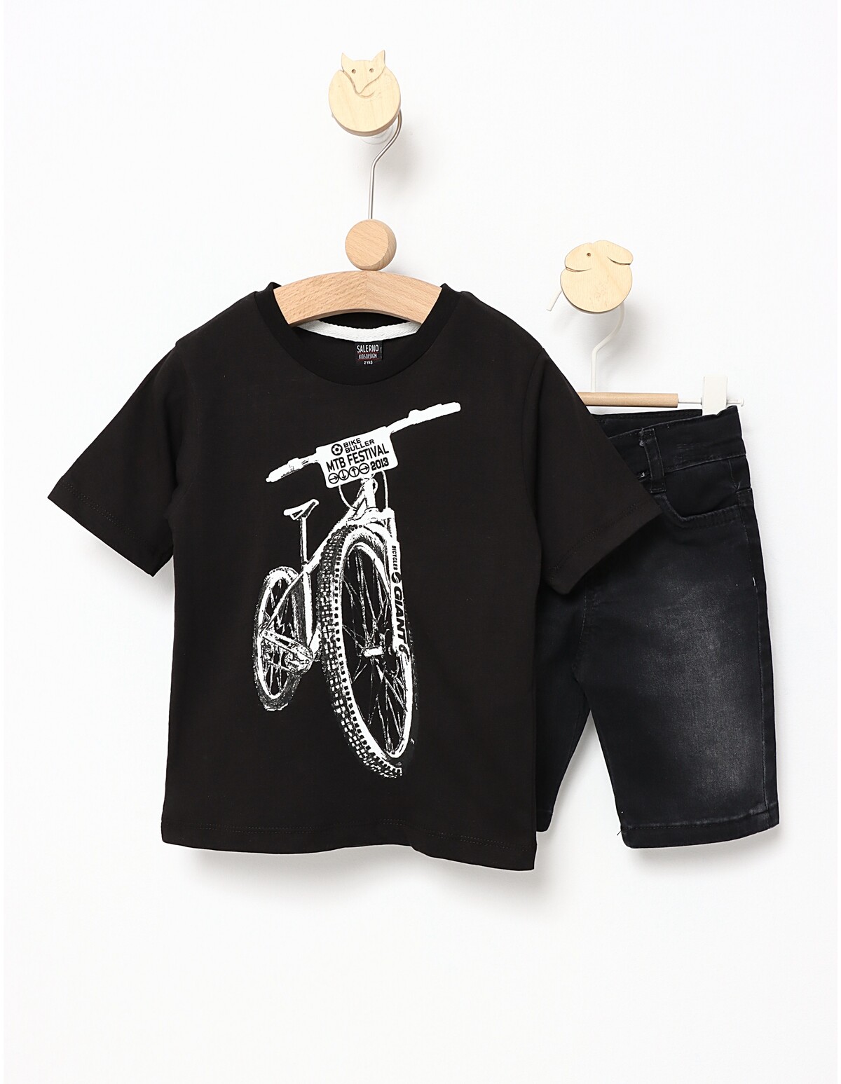 Costumas de vara Bike Rider cu negru