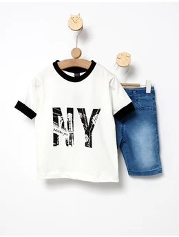 Costumas de vara Brooklyn alb
