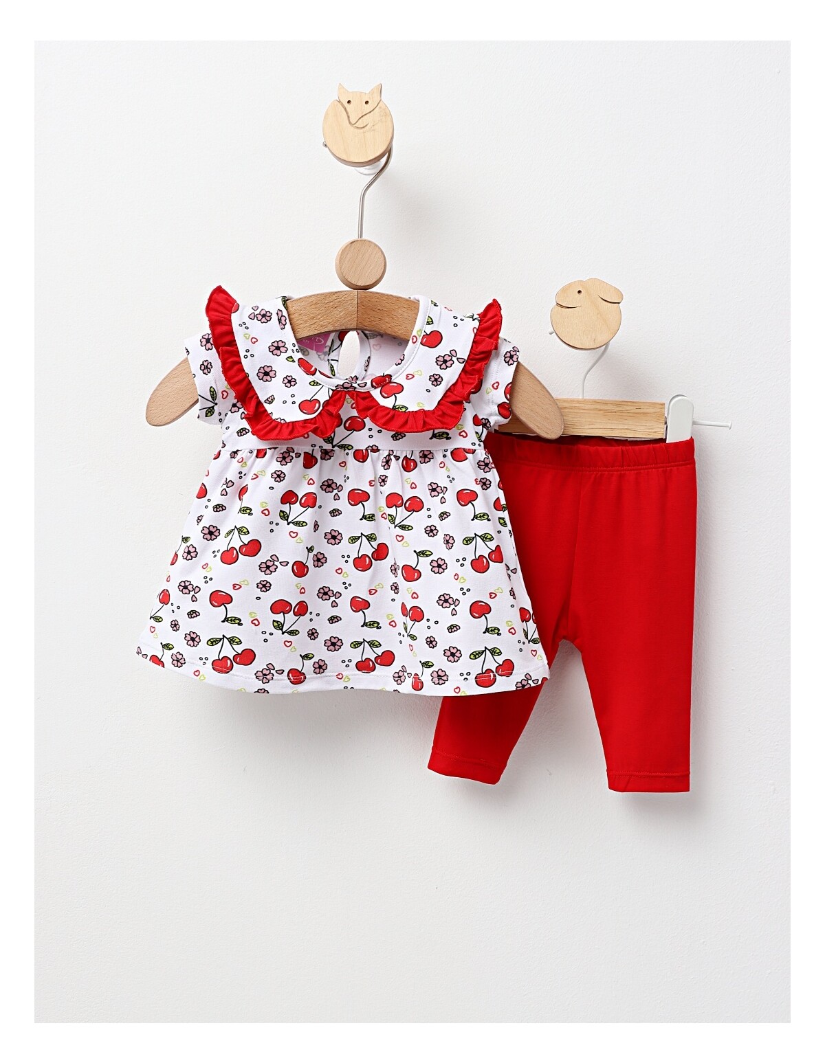 Costumas de vara, Rochita+Pantaloni, cu rosu