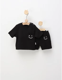 Costumas de vara, Smile Face, negru