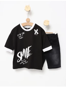 Costumas de vara Smile Relax negru