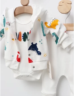 Costumas Dino World, cu alb