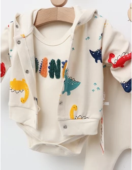 Costumas Dino World, cu ecru