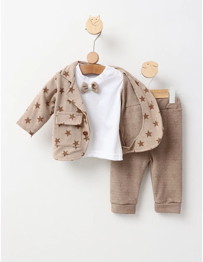 Costumas elegant, cu papion, Kids, bej picture - 2