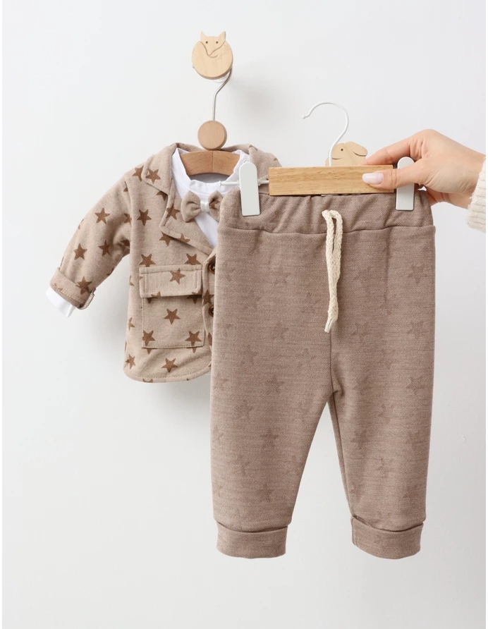 Costumas elegant, cu papion, Kids, bej picture - 4