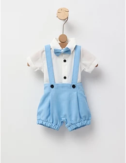 Costumas elegant cu papion Vlad, blue