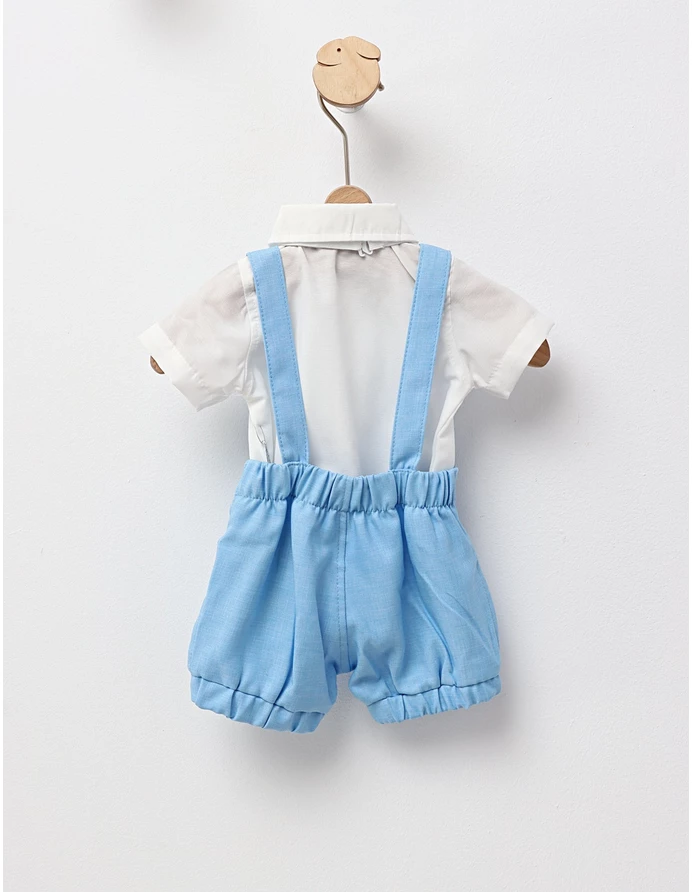 Costumas elegant cu papion Vlad, blue picture - 4