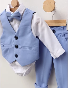 Costumas elegant Porthos, albastru