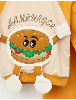 Costumas Hamburger model crem-galben 2