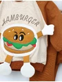 Costumas Hamburger model crem-maro 2