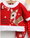 Costumas Happy Christmas Holiday rosu picture - 5