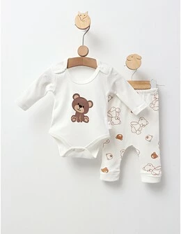 Costumas Happy Girl Bear, model alb