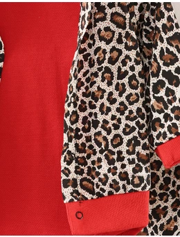 Costumas Leopardul Zen model cu rosu 2