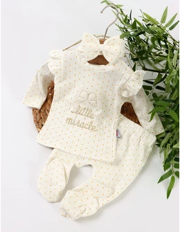 Costumas Little Angel, alb-auriu