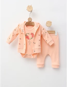 Costumas Love & Flowers, cu corai