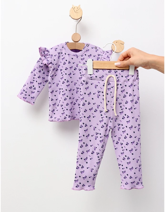 Costumas Lovely Flowers, cu mov picture - 3