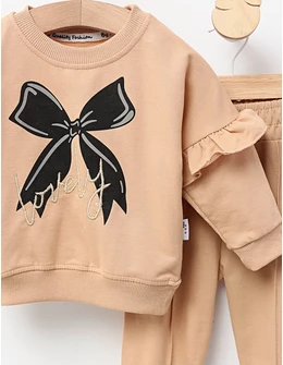 Costumas Lovely Girl, cu bej