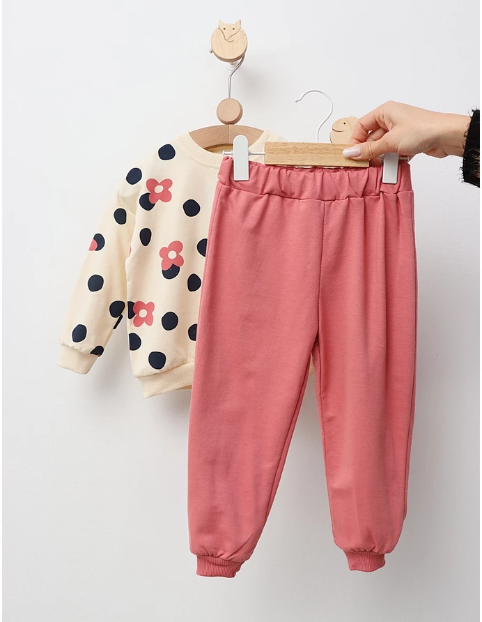 Costumas Marabella Floricele, cu roz-prafuit picture - 3