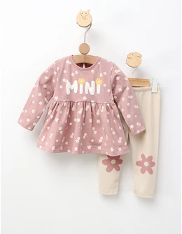 Costumas Mini Musetel roz-prafuit