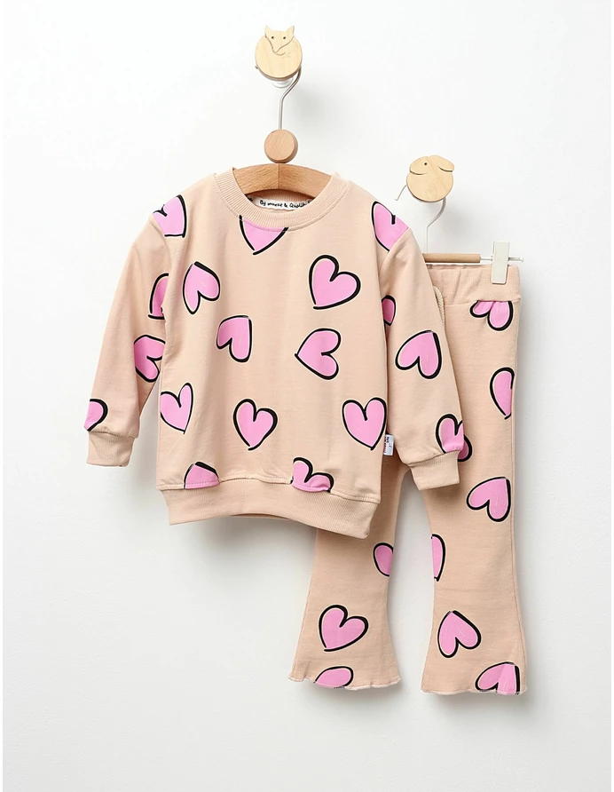 Costumas Multe Inimioare model cu bej picture - 2