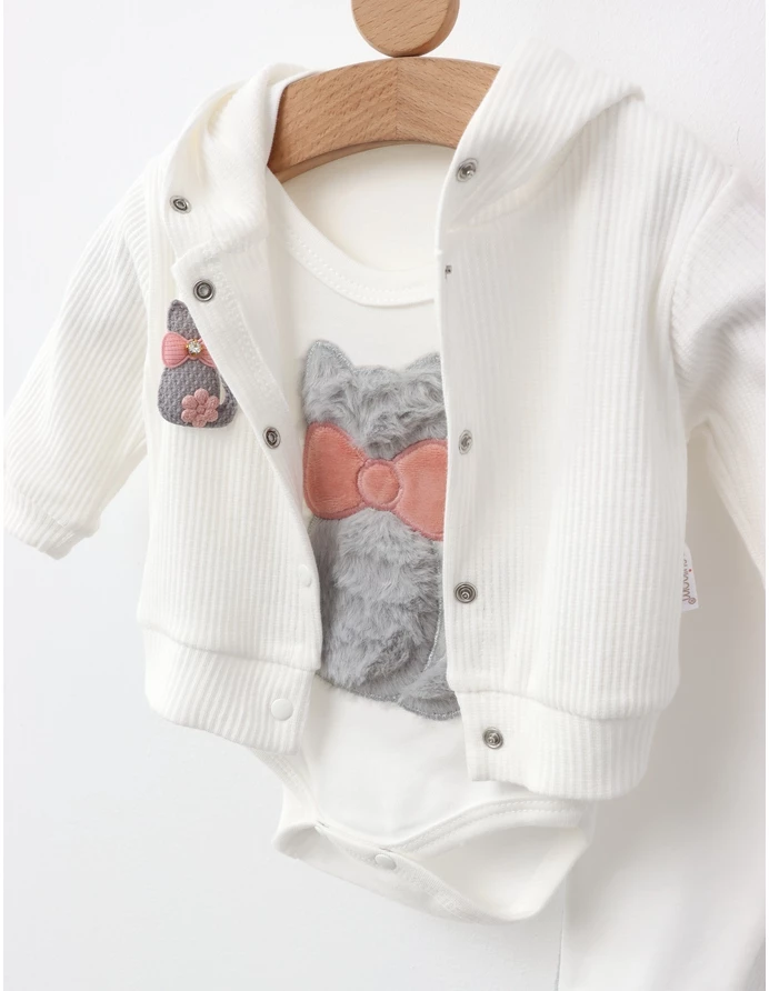 Costumas Pisicuta cu Fundita, alb picture - 2