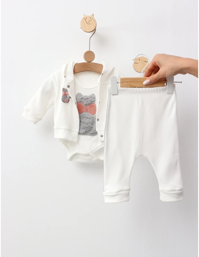 Costumas Pisicuta cu Fundita, alb picture - 3