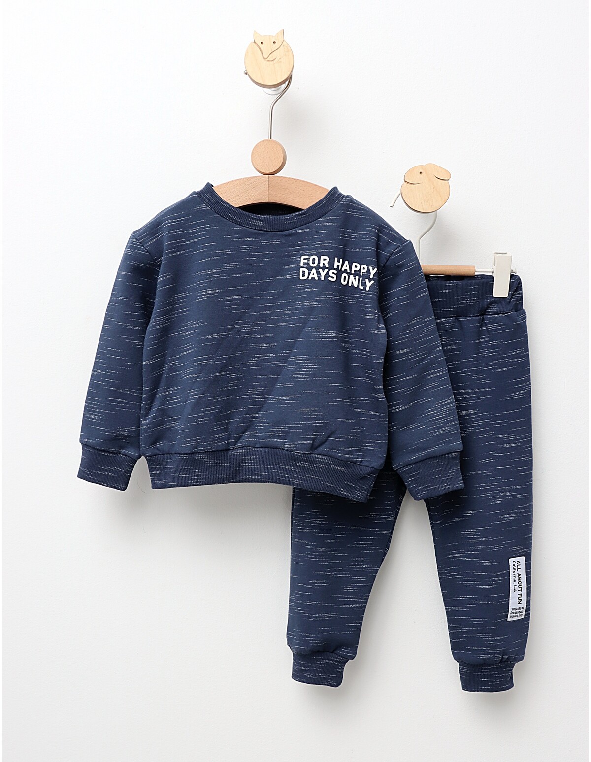Costumas plusat For Happy Days bleumarin