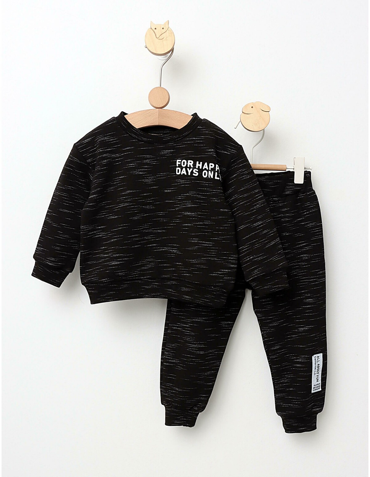 Costumas plusat For Happy Days negru