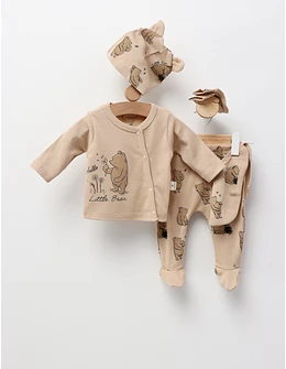 Costumas premium 5 piese, Little Bear, bej