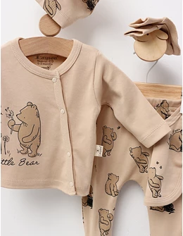 Costumas premium 5 piese, Little Bear, bej