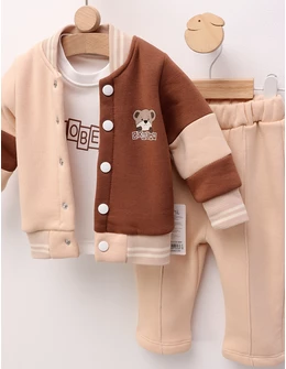 Costumas premium vatuit, Go Bear, crem-maro