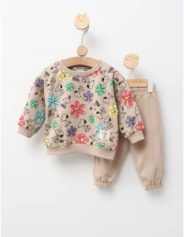 Costumas Snoopy and Flowers, crem