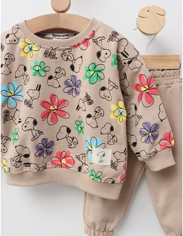 Costumas Snoopy and Flowers, crem