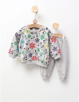 Costumas Snoopy and Flowers, gri