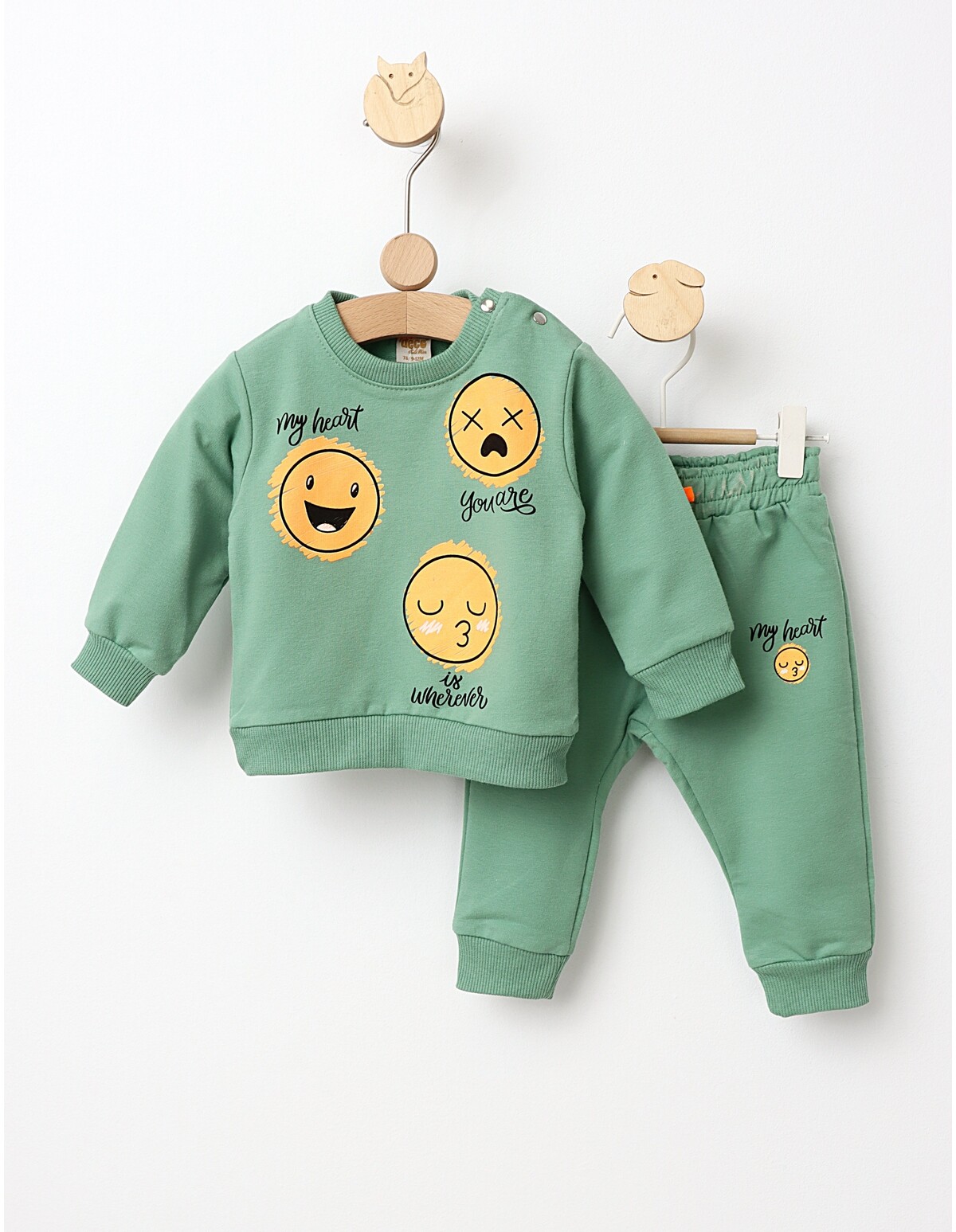 Costumas three smiley faces verde