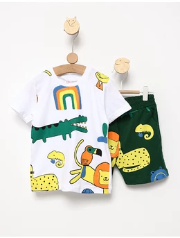 Costumas vara Animalute in Jungla alb