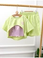 Costumas vara Crop Top Vibes cu verde-fistic picture - 1