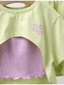 Costumas vara Crop Top Vibes cu verde-fistic picture - 2