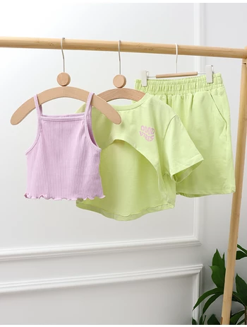 Costumas vara Crop Top Vibes cu verde-fistic picture - 3