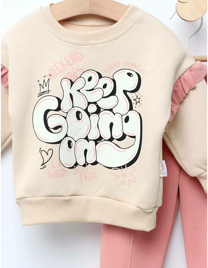 Costumas vatuit Keep Going model crem picture - 2