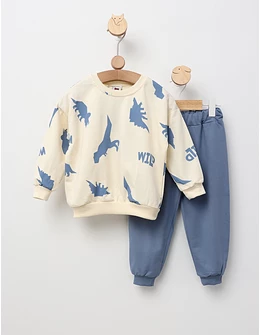 Costumas Wild Dino model cu albastru